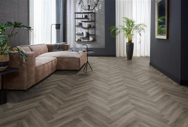 Grote foto yup herringbone dryback dark grey doe het zelf en verbouw tegels