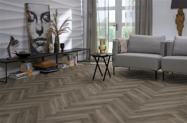 Grote foto yup herringbone dryback dark grey doe het zelf en verbouw tegels