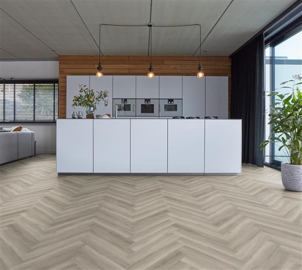 Grote foto yup herringbone dryback grey doe het zelf en verbouw tegels