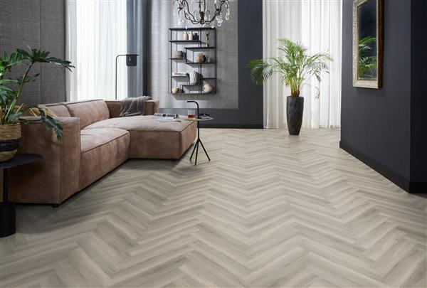 Grote foto yup herringbone dryback grey doe het zelf en verbouw tegels