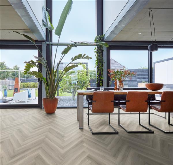 Grote foto yup herringbone dryback grey doe het zelf en verbouw tegels