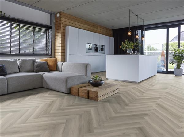 Grote foto yup herringbone dryback grey doe het zelf en verbouw tegels