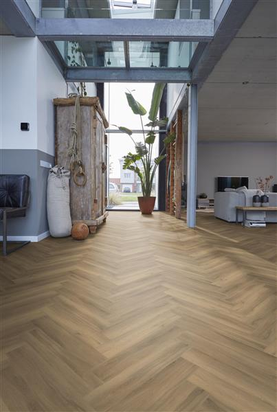 Grote foto yup herringbone dryback natural doe het zelf en verbouw tegels