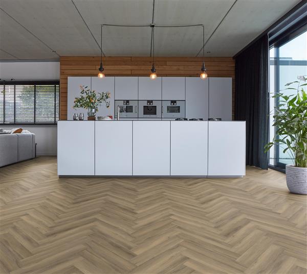 Grote foto yup herringbone dryback light brown doe het zelf en verbouw tegels