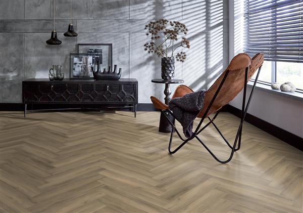 Grote foto yup herringbone dryback light brown doe het zelf en verbouw tegels