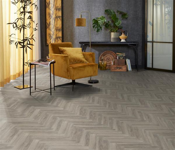 Grote foto yup herringbone dryback light grey doe het zelf en verbouw tegels