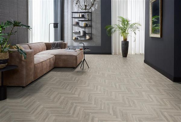 Grote foto yup herringbone dryback light grey doe het zelf en verbouw tegels