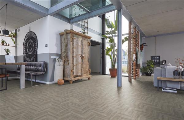 Grote foto yup herringbone dryback light grey doe het zelf en verbouw tegels