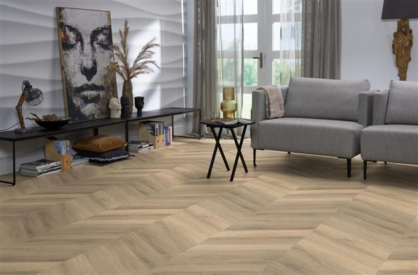 Grote foto yup chevron dryback beige doe het zelf en verbouw tegels