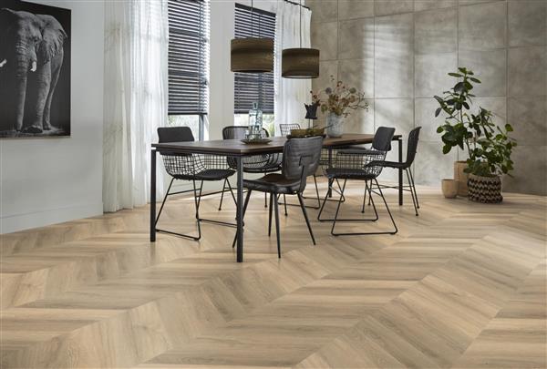 Grote foto yup chevron dryback beige doe het zelf en verbouw tegels