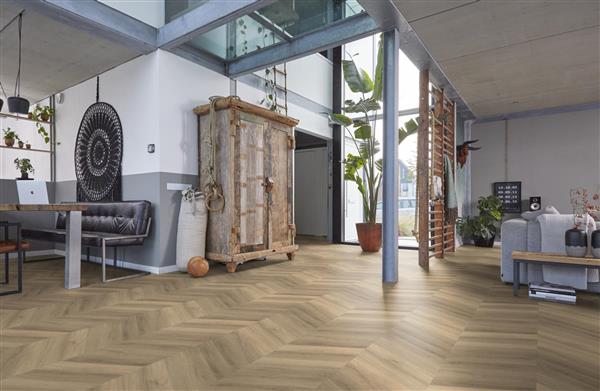 Grote foto yup chevron dryback beige doe het zelf en verbouw tegels