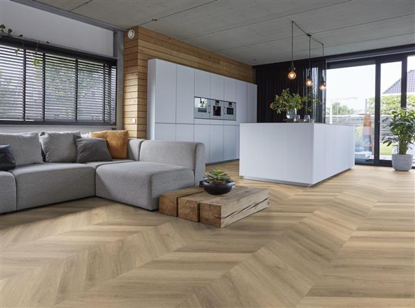 Grote foto yup chevron dryback beige doe het zelf en verbouw tegels
