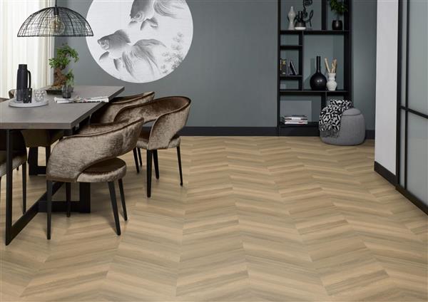 Grote foto yup chevron dryback natural doe het zelf en verbouw tegels