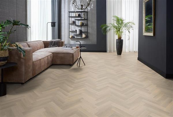 Grote foto yup herringbone dryback small beige doe het zelf en verbouw tegels