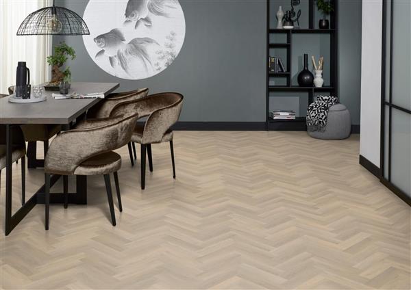 Grote foto yup herringbone dryback small beige doe het zelf en verbouw tegels