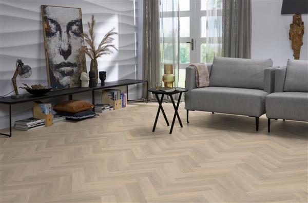 Grote foto yup herringbone dryback small beige doe het zelf en verbouw tegels