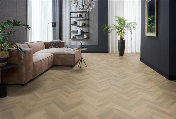 Grote foto yup herringbone dryback small natural doe het zelf en verbouw tegels