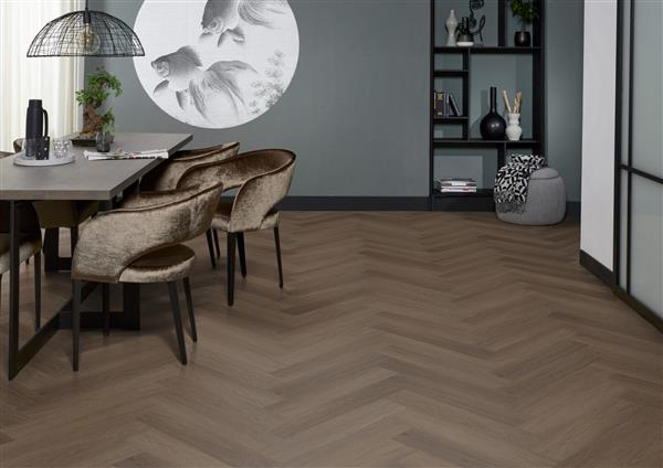 Grote foto yup fulham herringbone click src brown doe het zelf en verbouw tegels