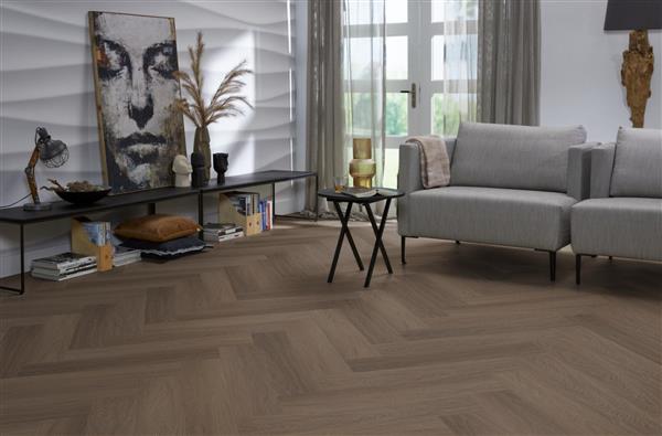 Grote foto yup fulham herringbone click src brown doe het zelf en verbouw tegels