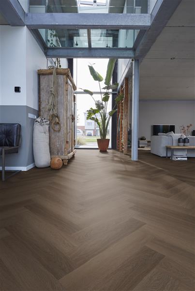 Grote foto yup fulham herringbone click src brown doe het zelf en verbouw tegels