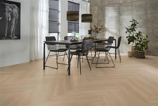Grote foto yup leyton herringbone click src beige doe het zelf en verbouw tegels