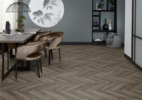 Grote foto yup herringbone click src dark grey doe het zelf en verbouw tegels