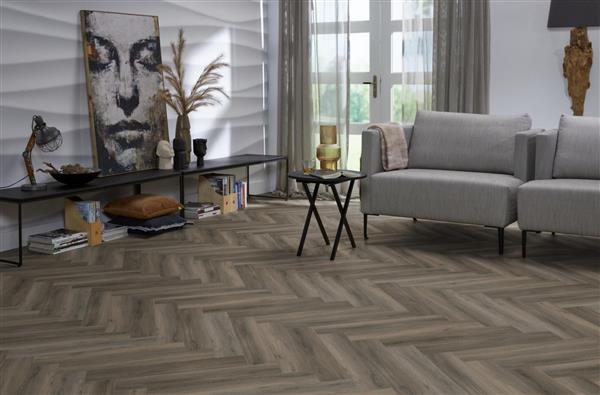 Grote foto yup herringbone click src dark grey doe het zelf en verbouw tegels