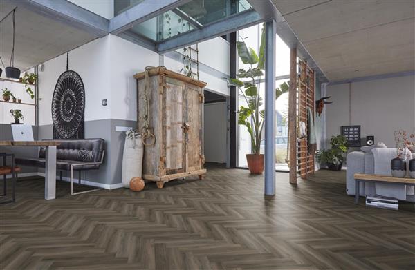 Grote foto yup herringbone click src dark grey doe het zelf en verbouw tegels