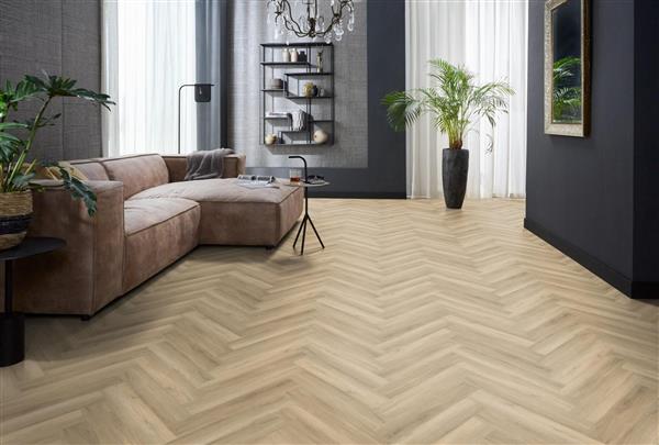 Grote foto yup herringbone click src beige doe het zelf en verbouw tegels