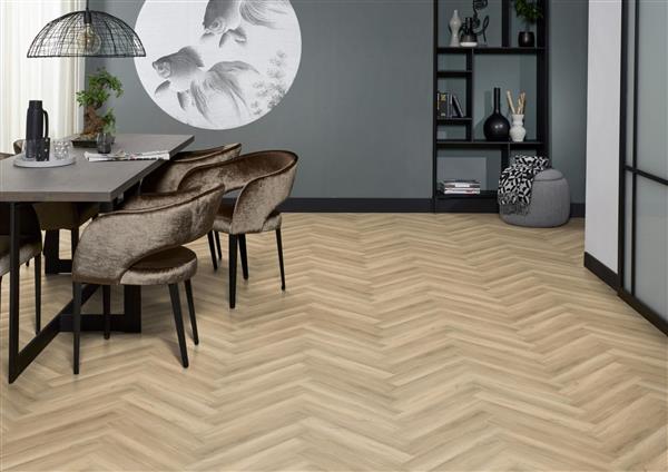 Grote foto yup herringbone click src beige doe het zelf en verbouw tegels