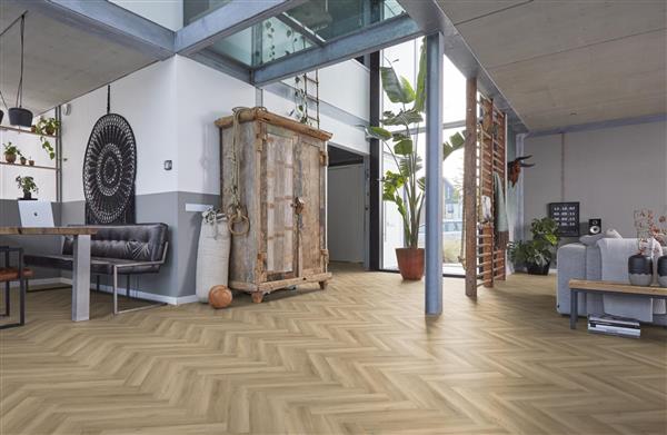 Grote foto yup herringbone click src beige doe het zelf en verbouw tegels
