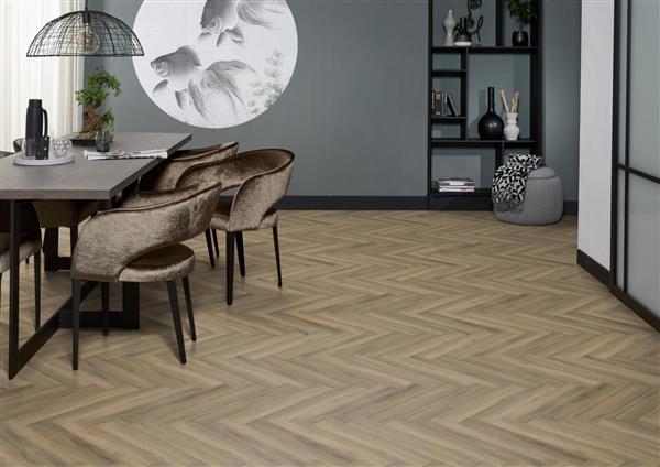 Grote foto yup herringbone click src light brown doe het zelf en verbouw tegels