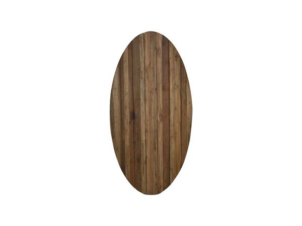 Grote foto tuin tafelblad ovaal 180x100x3 5 naturel oud teakhout huis en inrichting eettafels
