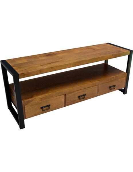 Grote foto tv meubel britt 3 lade 150x60x45 cm huis en inrichting eettafels