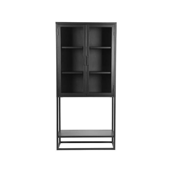 Grote foto vitrinekast level zwart 70x35x150 cm huis en inrichting eettafels
