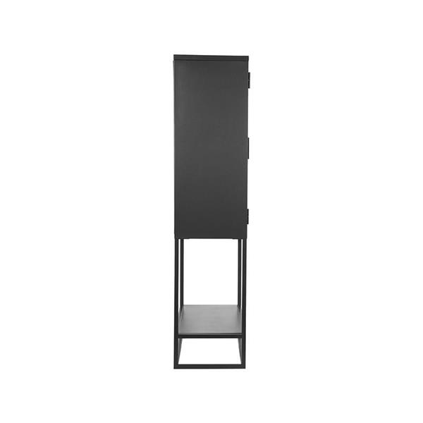 Grote foto vitrinekast level zwart 70x35x150 cm huis en inrichting eettafels