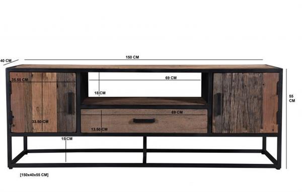 Grote foto tv meubel dakota 150x45x55 cm huis en inrichting eettafels
