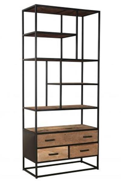 Grote foto boekenkast dakota 90 cm huis en inrichting eettafels