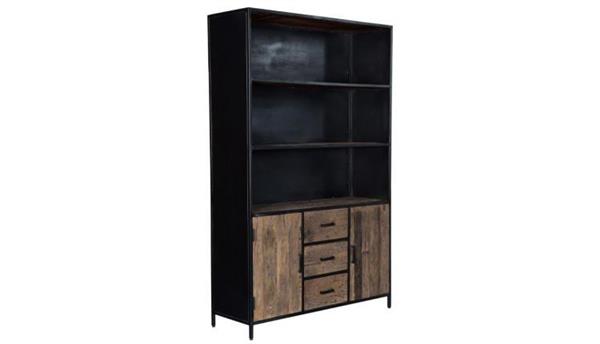 Grote foto boekenkast dakota 140x40x200 cm huis en inrichting eettafels