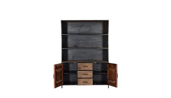 Grote foto boekenkast dakota 140x40x200 cm huis en inrichting eettafels