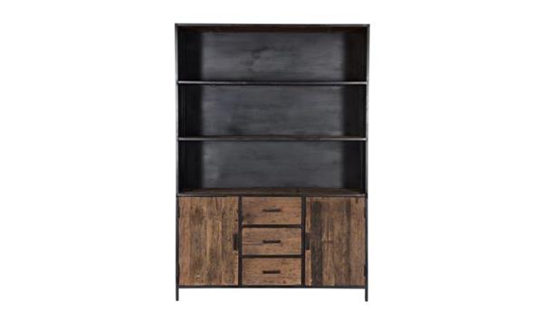 Grote foto boekenkast dakota 140x40x200 cm huis en inrichting eettafels