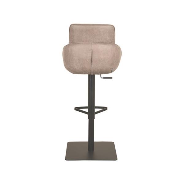 Grote foto barkruk beauty 52x58 5x88 5 113 cm taupe micro suede in hoogte verstelbaar verwacht vanaf wk 21 huis en inrichting eettafels