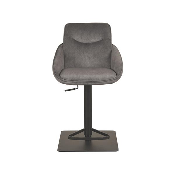 Grote foto barkruk beauty 52x58 5x88 5 113 cm antraciet cosmo zwart metaal huis en inrichting eettafels