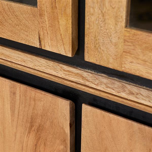 Grote foto vitrinekast richwood 160 cm huis en inrichting eettafels