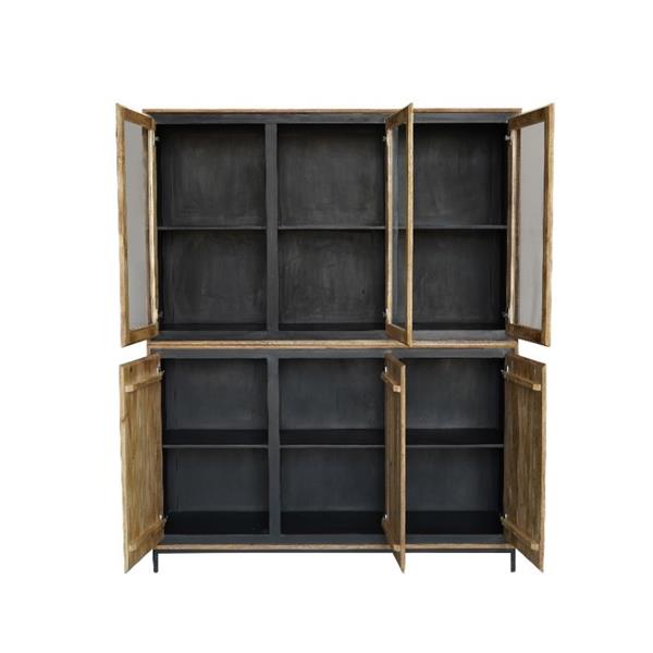 Grote foto vitrinekast richwood 160 cm huis en inrichting eettafels