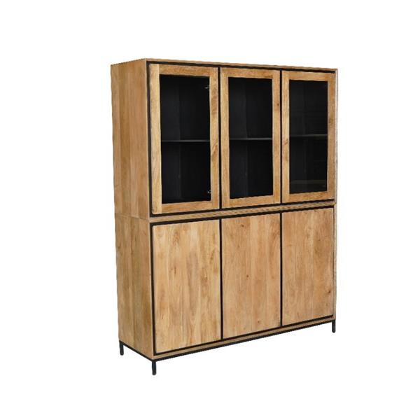 Grote foto vitrinekast richwood 160 cm huis en inrichting eettafels