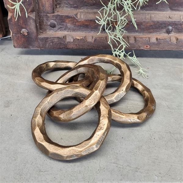 Grote foto moderne luxe gouden ketting kunst decoratieve sculptuur metaal huis en inrichting eettafels