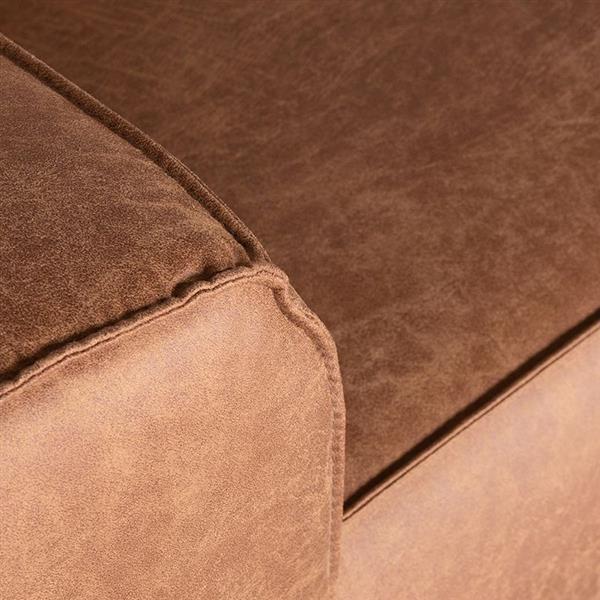 Grote foto bank modena 2.5 zits ottomane cognac leder voorstaand rechts huis en inrichting eettafels