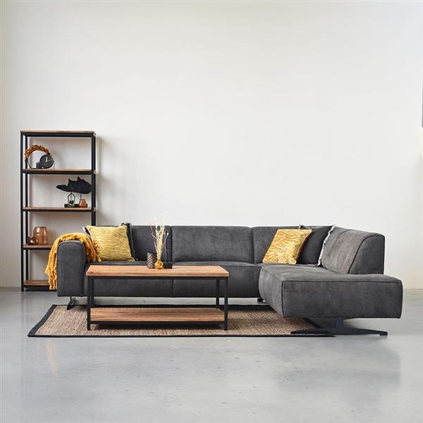 Grote foto bank modena 2.5 zits ottomane cognac leder voorstaand rechts huis en inrichting eettafels