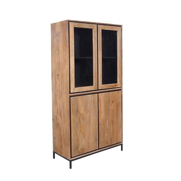 Grote foto vitrinekast richwood 100 cm huis en inrichting eettafels
